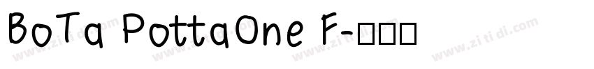 BoTa PottaOne F字体转换